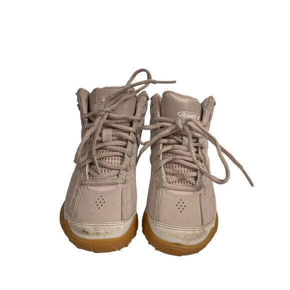 AND1 Show Out Kids Size 12 light Purple White mid-top Basketball sneaker Shoes - Picture 1 of 7